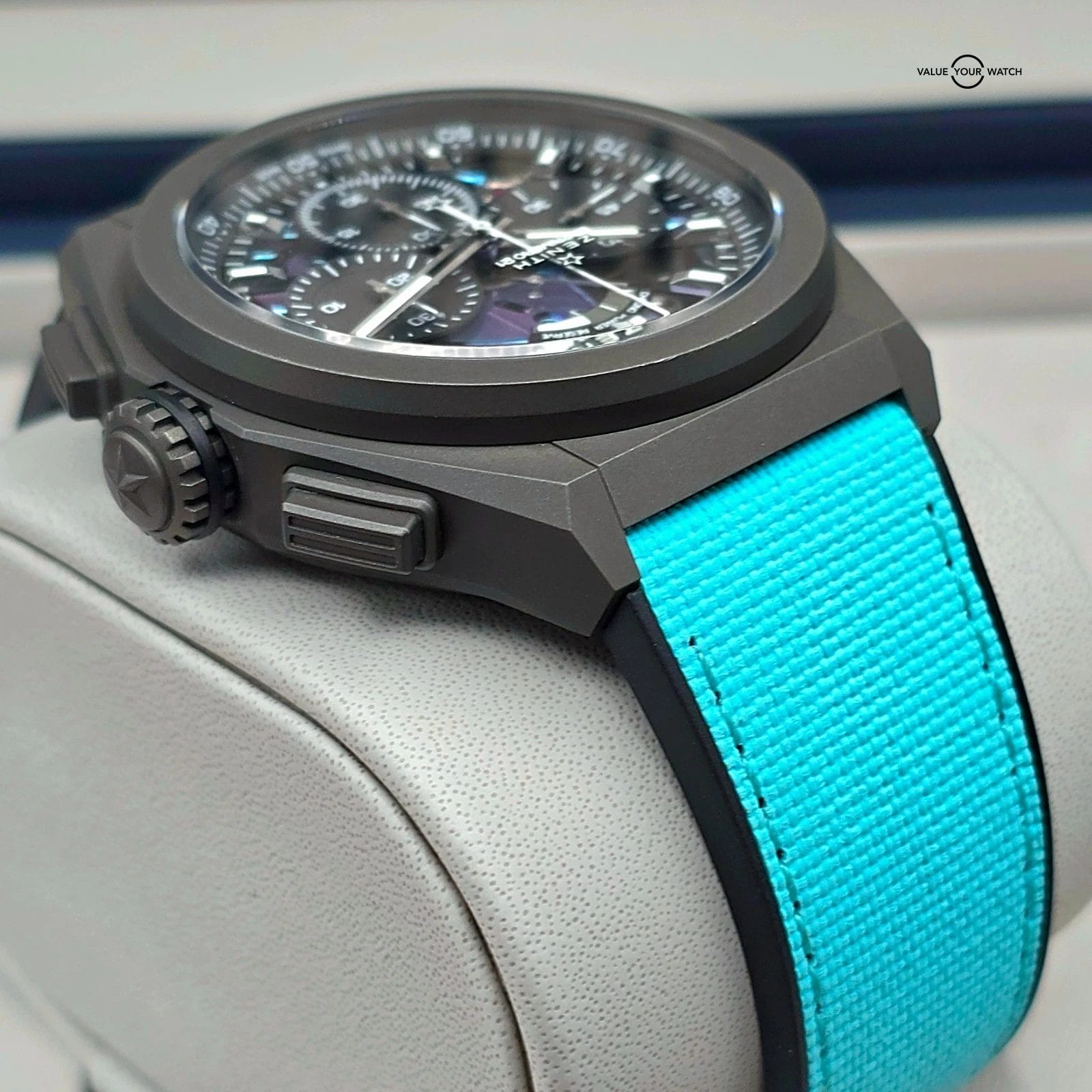 Zenith Defy El Primero 21, “Ultra Colour,” 1 of 8 Units worldwide in Turquoise! - Image 8