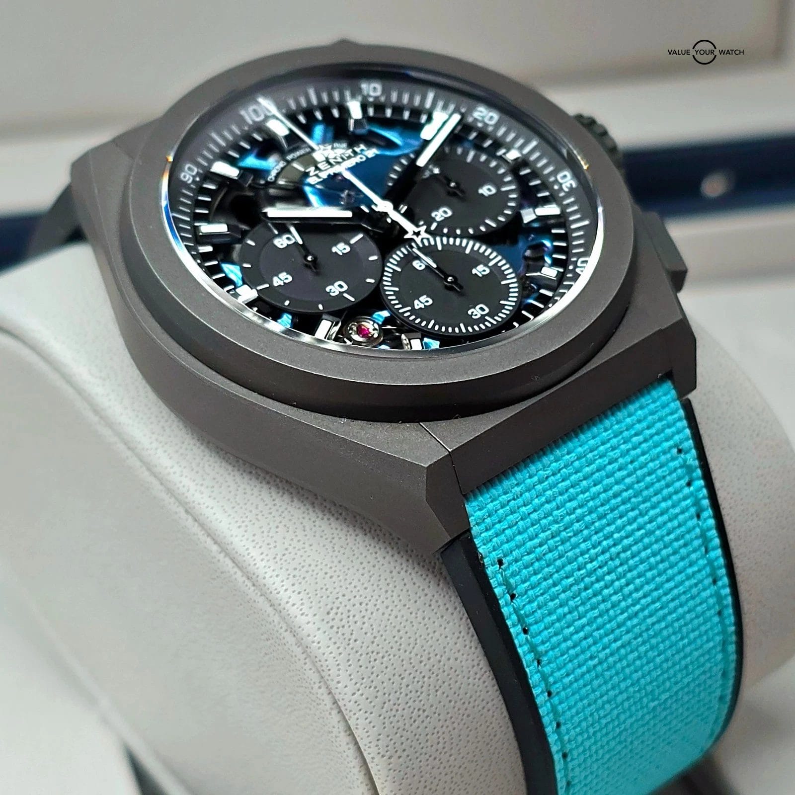 Zenith Defy El Primero 21, “Ultra Colour,” 1 of 8 Units worldwide in Turquoise! - Image 10