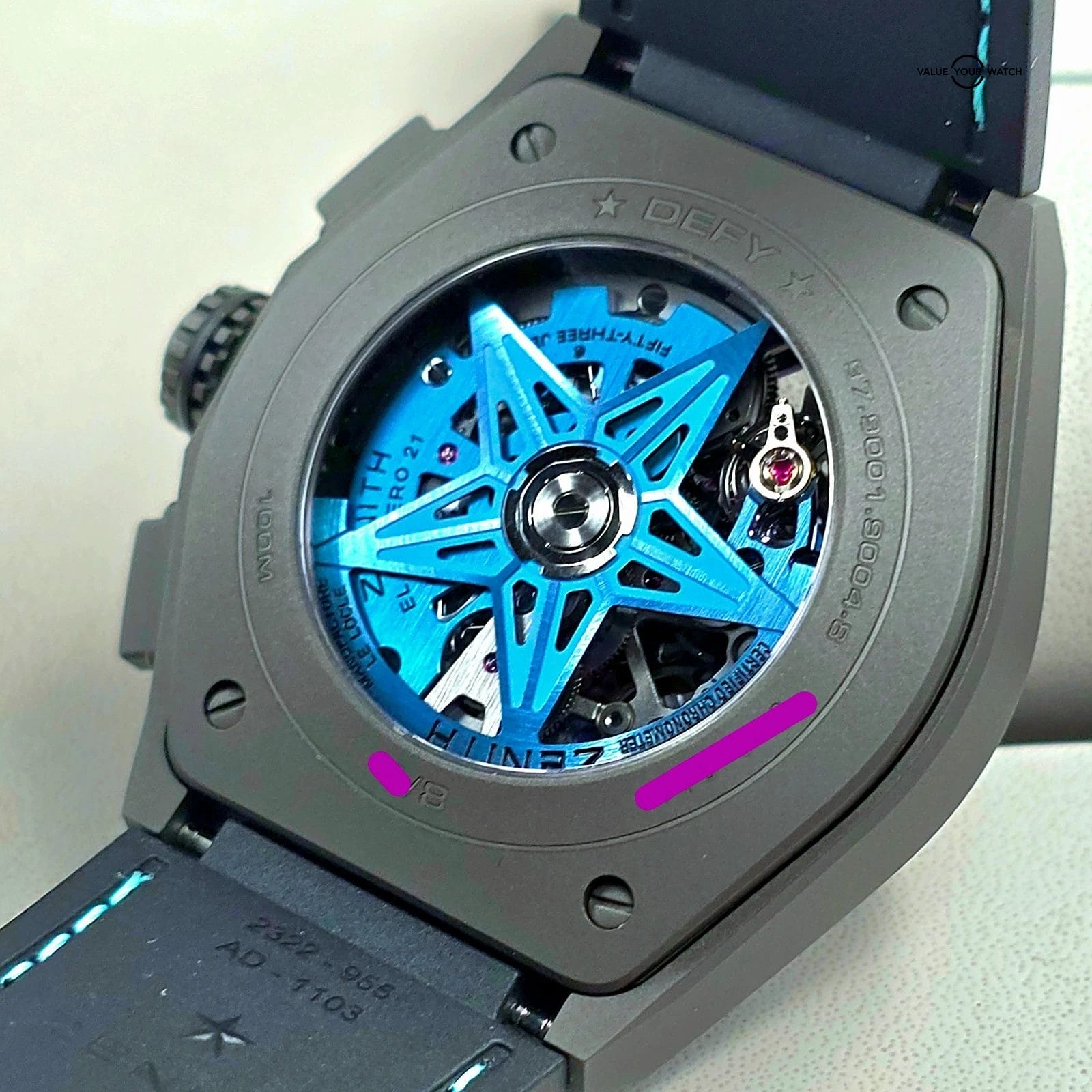 Zenith Defy El Primero 21, “Ultra Colour,” 1 of 8 Units worldwide in Turquoise! - Image 12