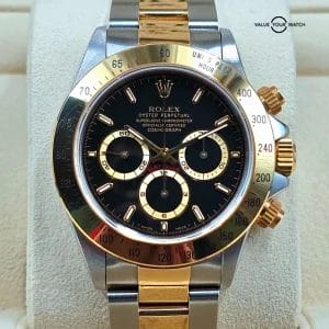 Rolex Daytona two tone, 4030 Zenith era 1995 full set! UNPOLISHED ref. 16523