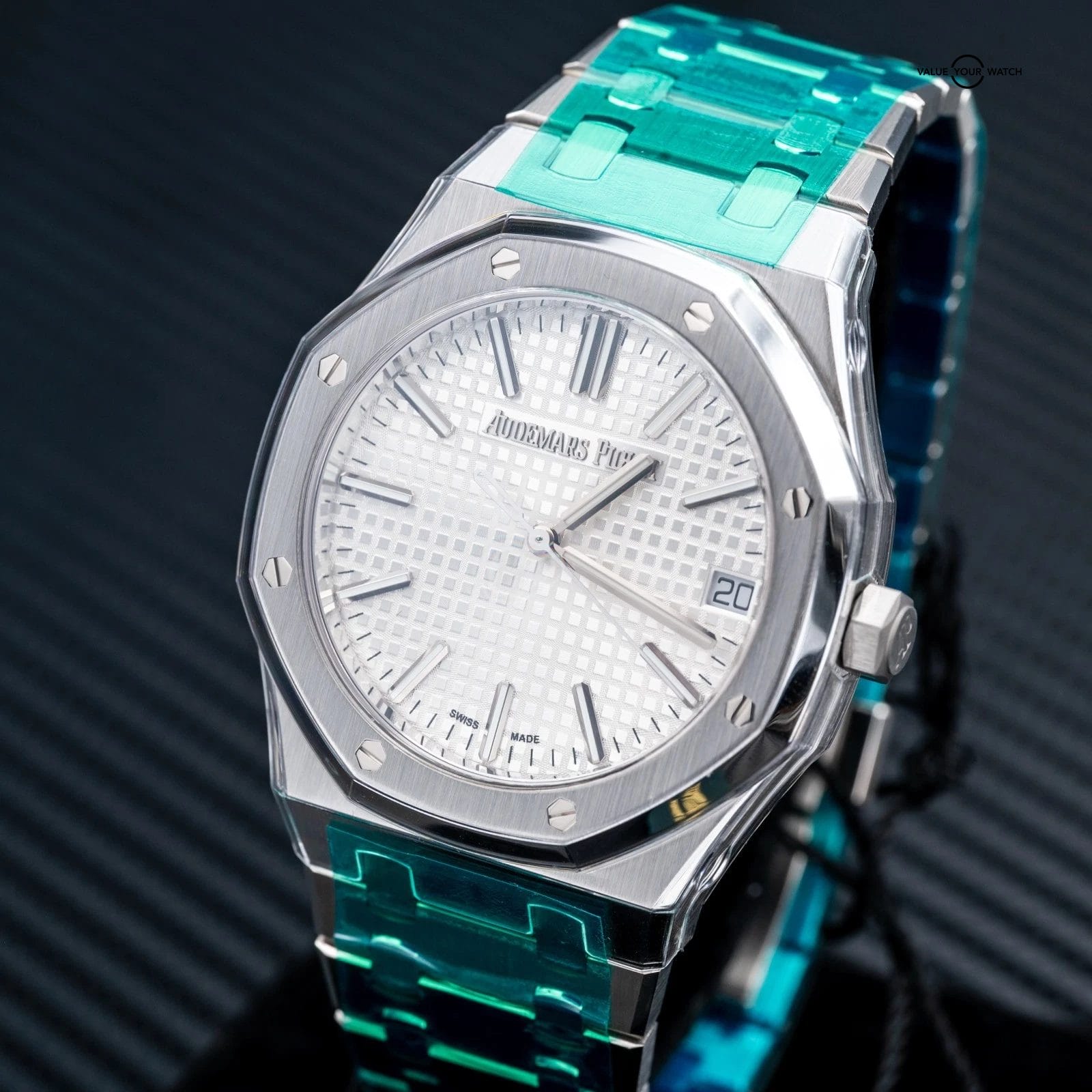 NEW 2025 Audemars Piguet Royal Oak 41mm 15510ST.OO.1320ST.08 White / Silver Dial - Image 6