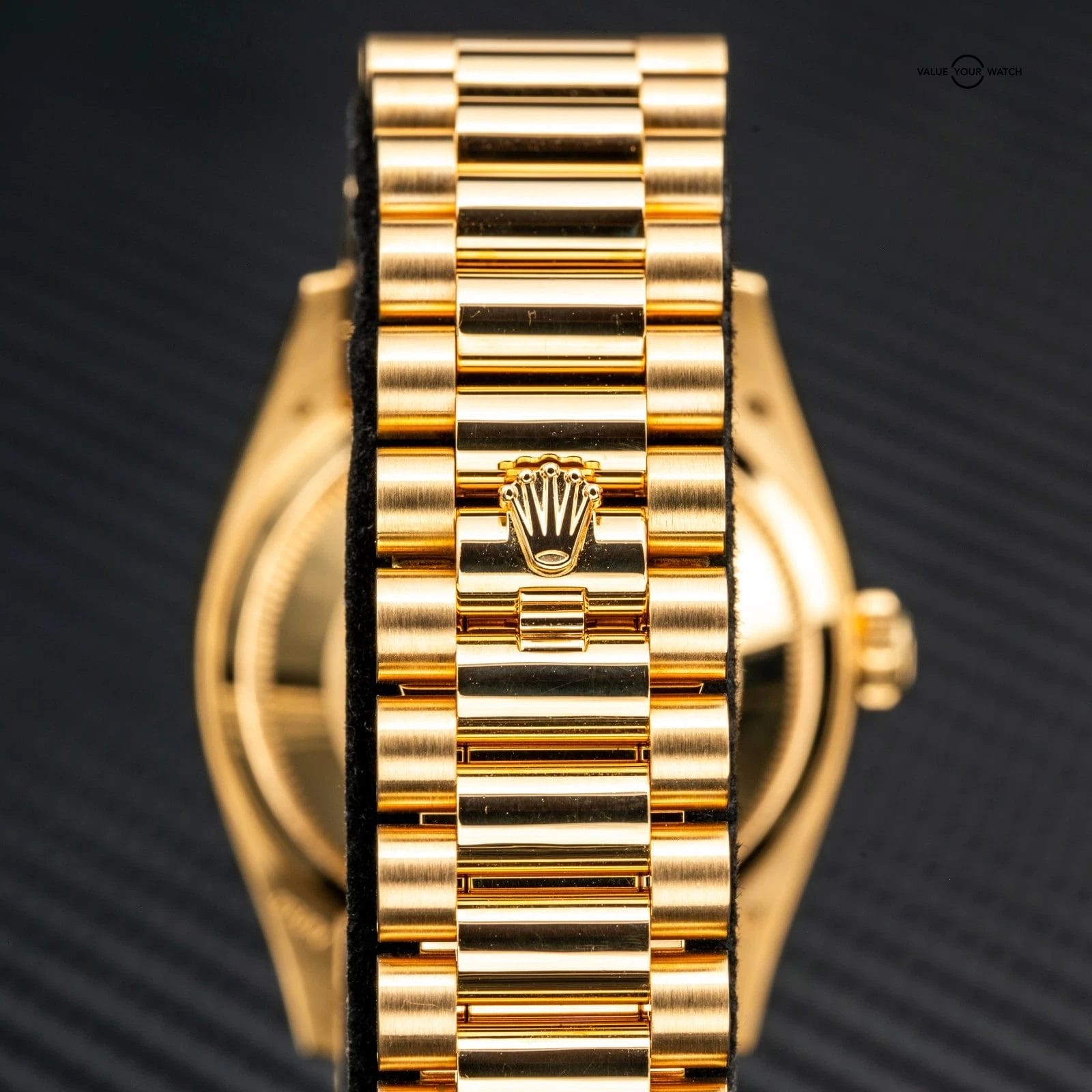 2024 Rolex Day-Date 36 128238 Mother of Pearl Dial w/ Baguettes (Yellow Gold) - Image 9