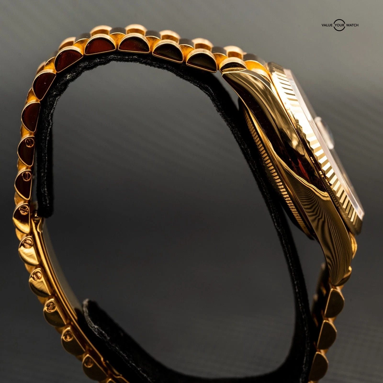 2024 Rolex Day-Date 36 128238 Mother of Pearl Dial w/ Baguettes (Yellow Gold) - Image 12