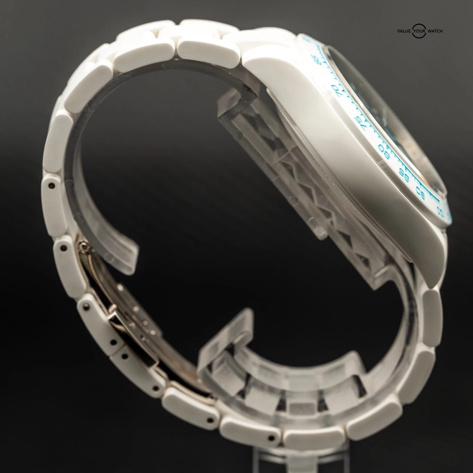 ROLEX Daytona Abu Dhabi White Ceramic Blue by AET Remould - Image 4