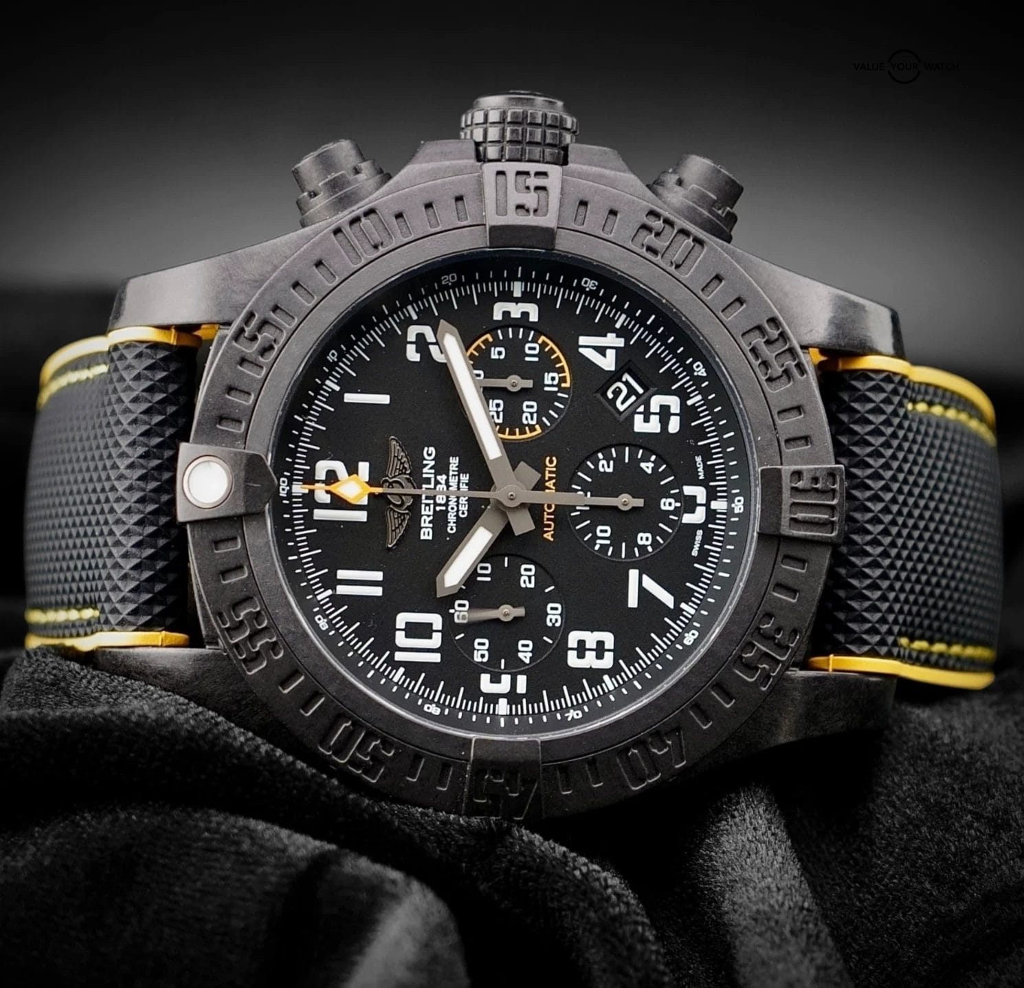 Breitling Avenger Hurricane 12H Chronograph 45mm XB0180E4 – Black Dial -Full Set