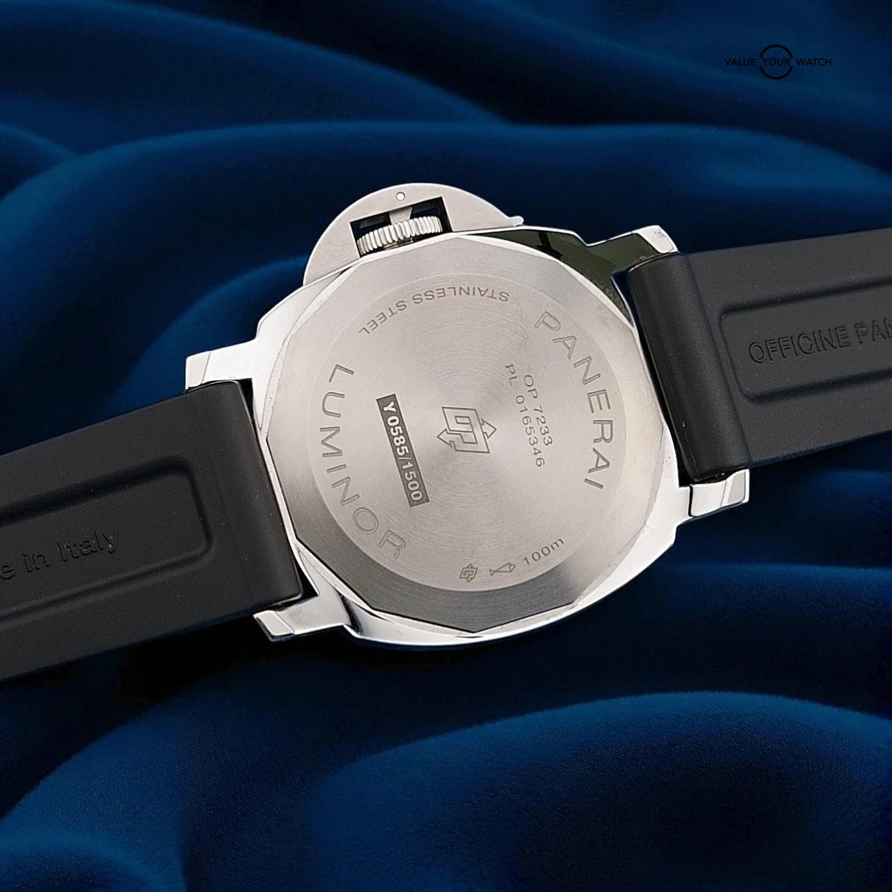 Panerai Luminor PAM01086 - 44mm Black Dial - 2023 Full Set - Two Straps - Image 9