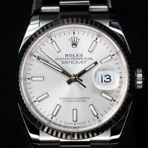 2022 Rolex Datejust 36mm – Silver Dial | Fluted Bezel | Full Set – Like New