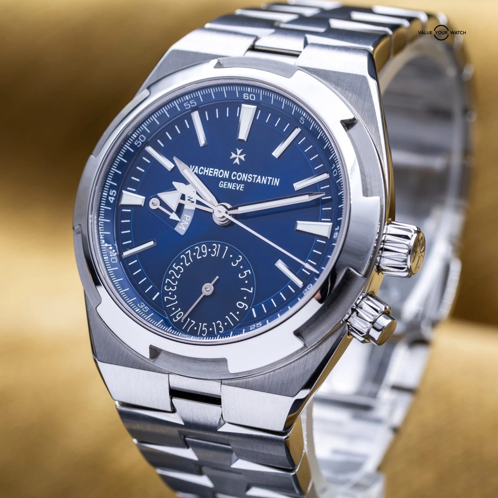 Vacheron Constantin Overseas Dual Time 7900V 41mm Blue Dial Full Set All Straps - Image 3