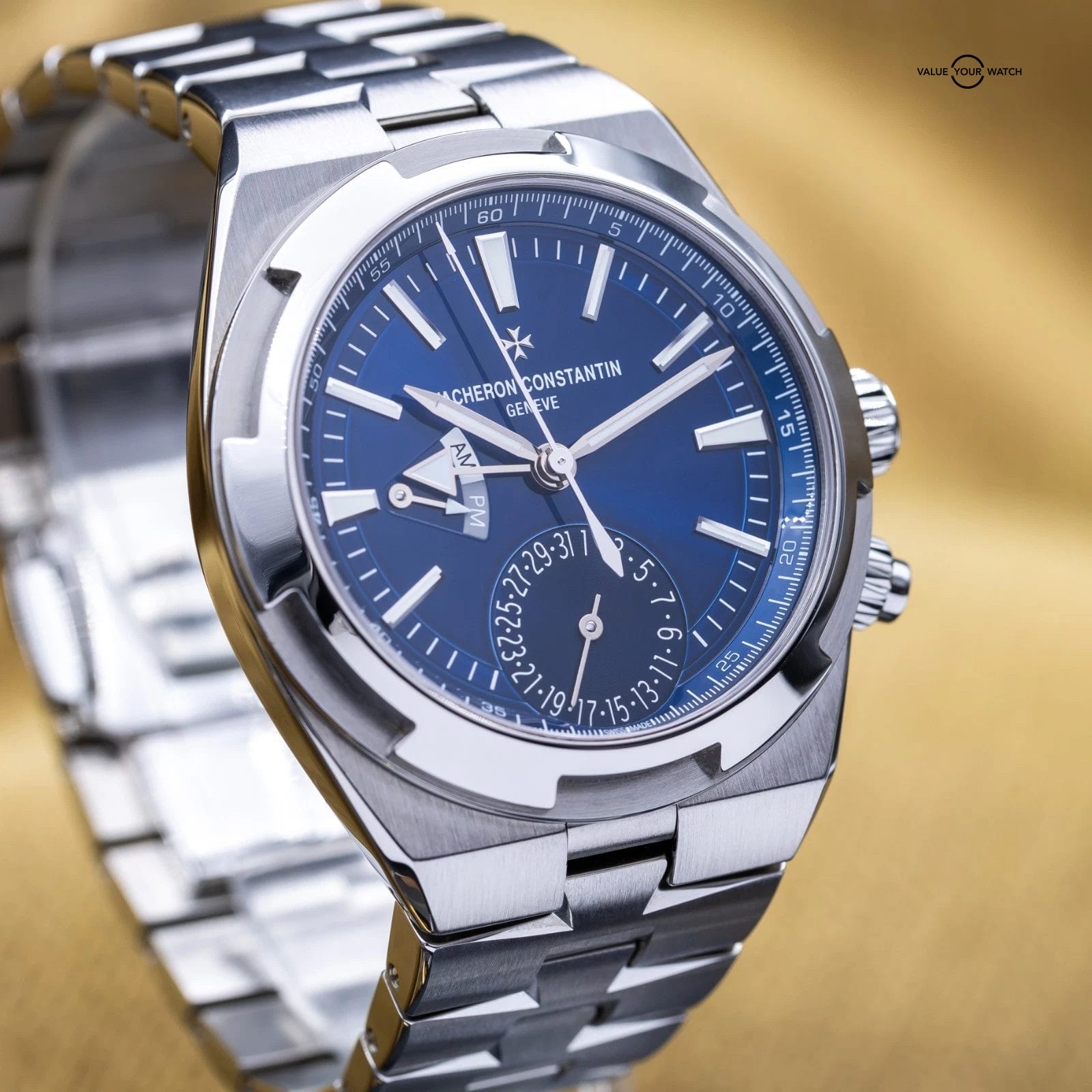 Vacheron Constantin Overseas Dual Time 7900V 41mm Blue Dial Full Set All Straps - Image 4