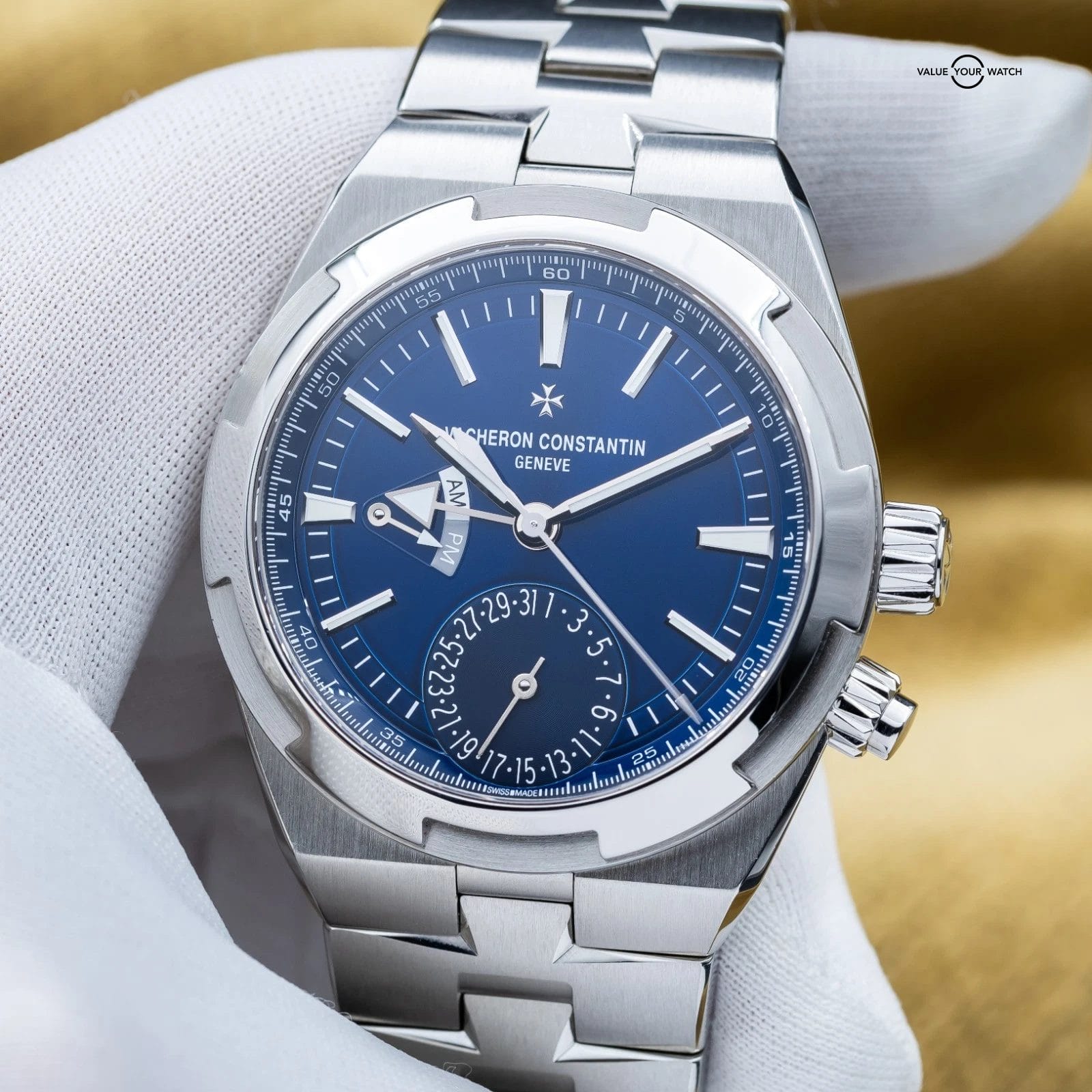 Vacheron Constantin Overseas Dual Time 7900V 41mm Blue Dial Full Set All Straps - Image 19