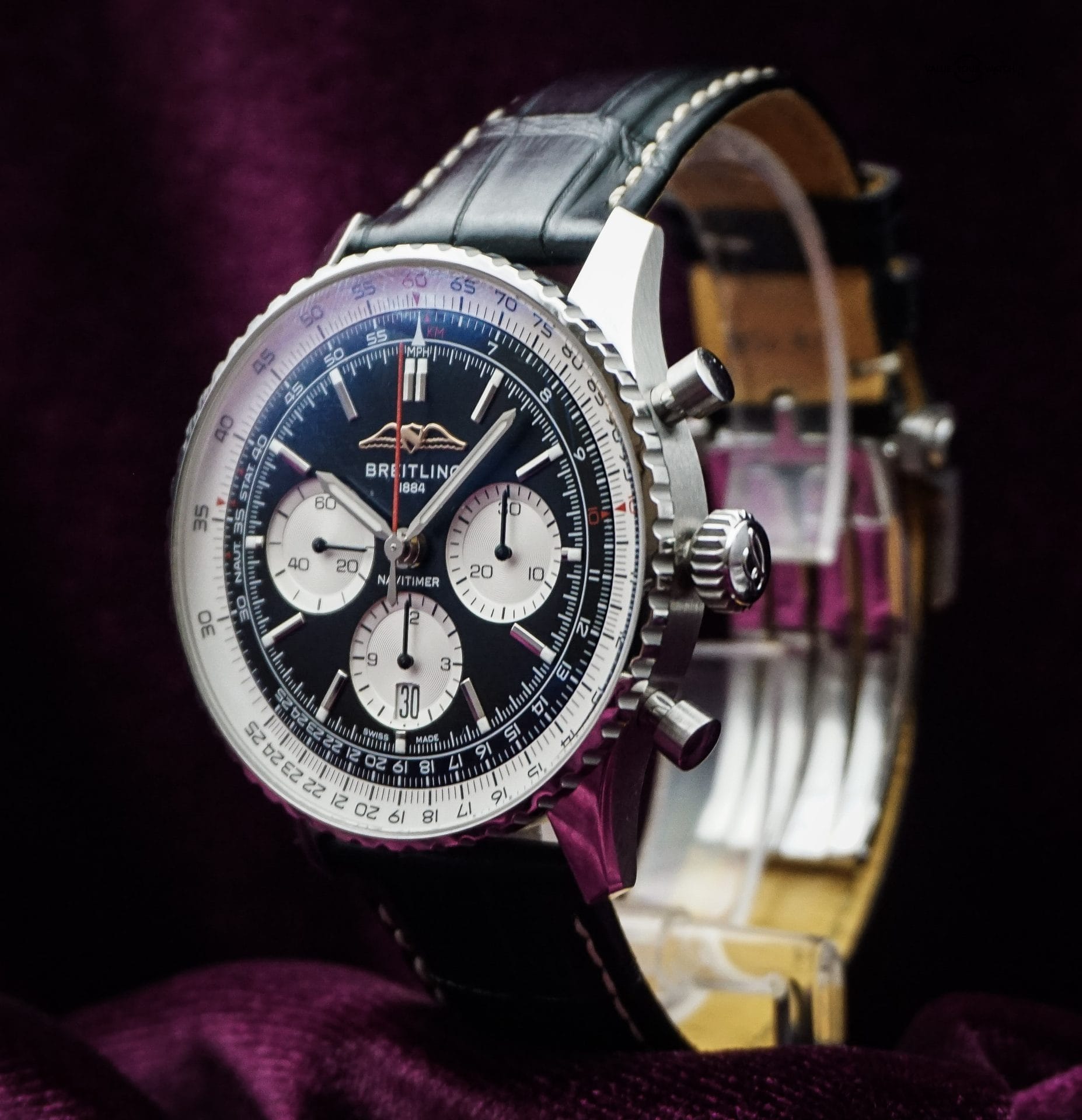 Breitling Navitimer 43 Chronograph Black Dial AB0138211B1P1