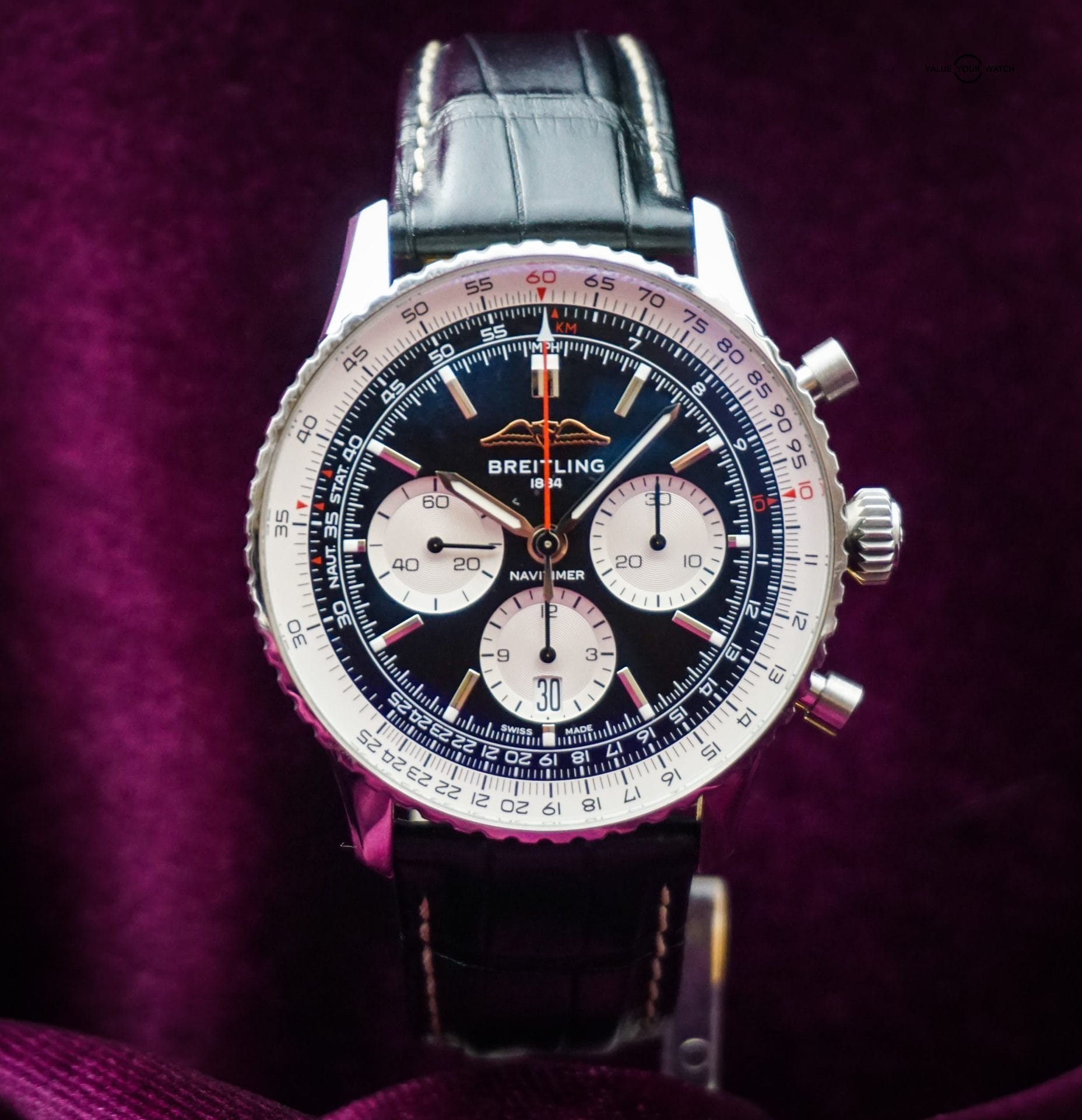 Breitling Navitimer 43 Chronograph Black Dial AB0138211B1P1 - Image 2