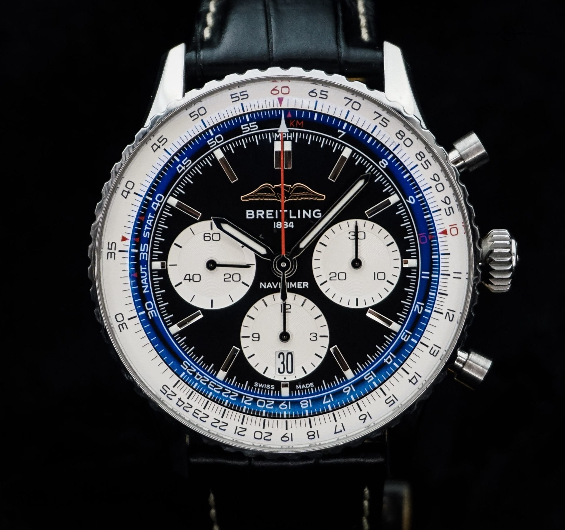 Breitling Navitimer 43 Chronograph Black Dial AB0138211B1P1 - Image 4