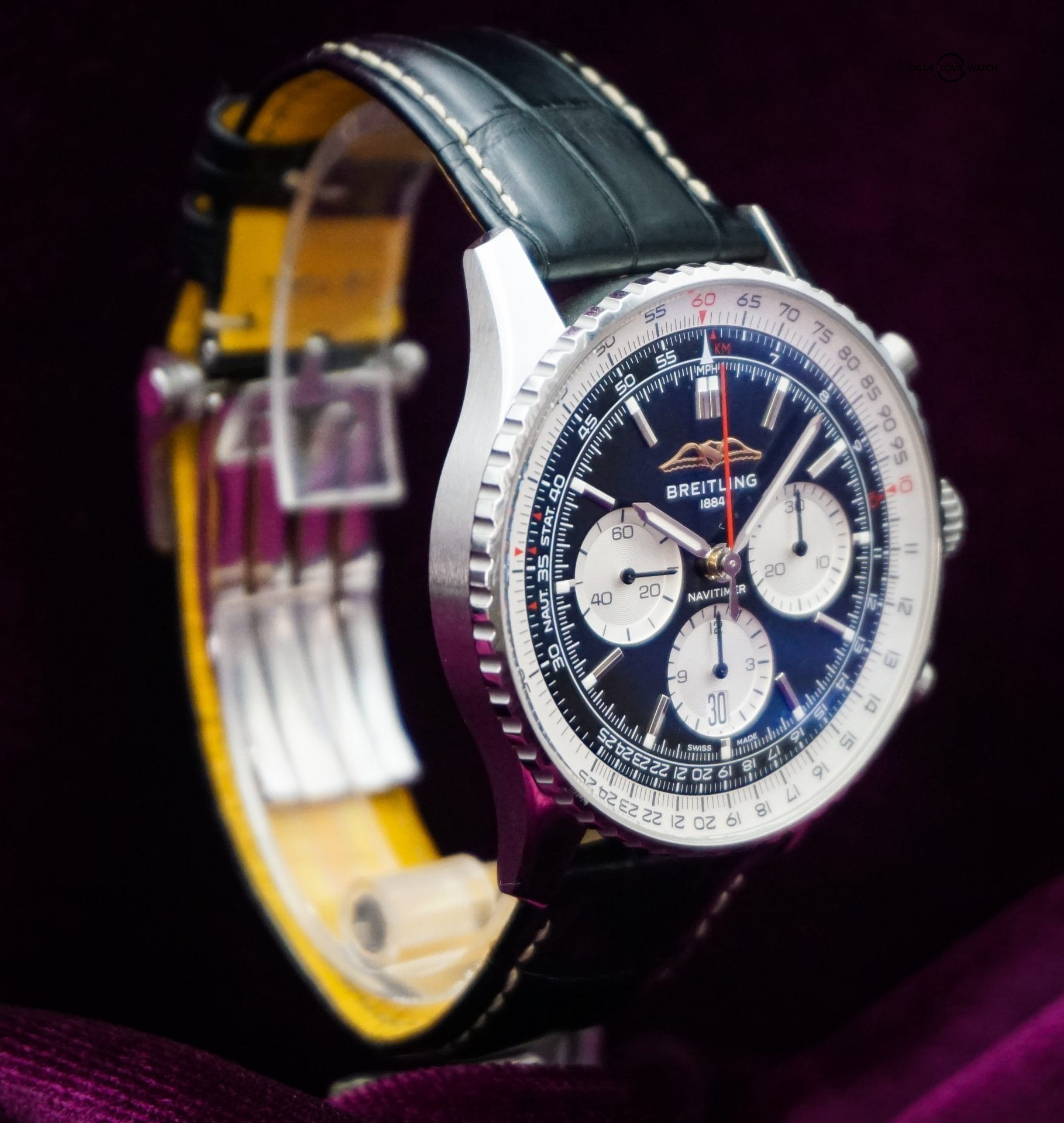 Breitling Navitimer 43 Chronograph Black Dial AB0138211B1P1 - Image 5