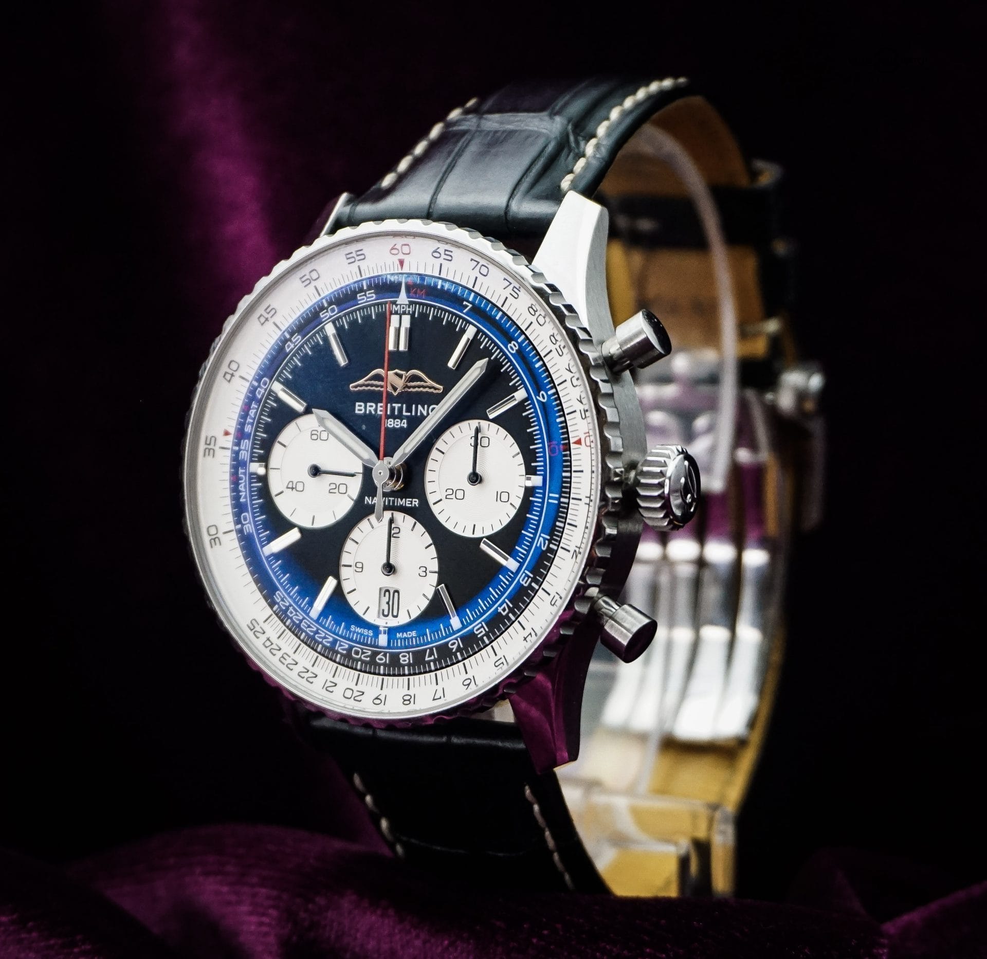 Breitling Navitimer 43 Chronograph Black Dial AB0138211B1P1 - Image 6