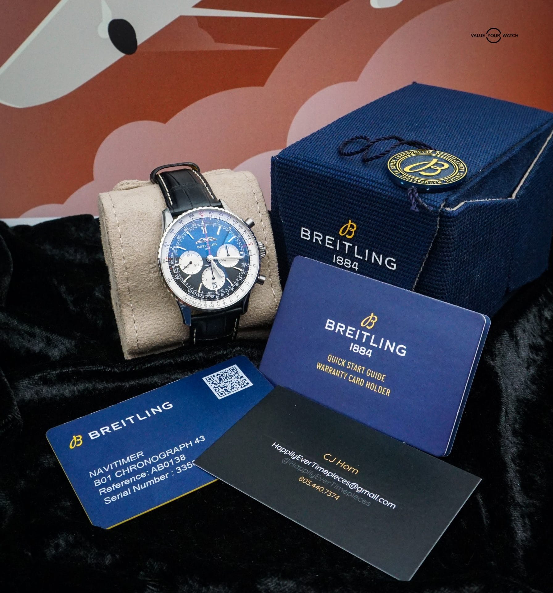 Breitling Navitimer 43 Chronograph Black Dial AB0138211B1P1 - Image 16