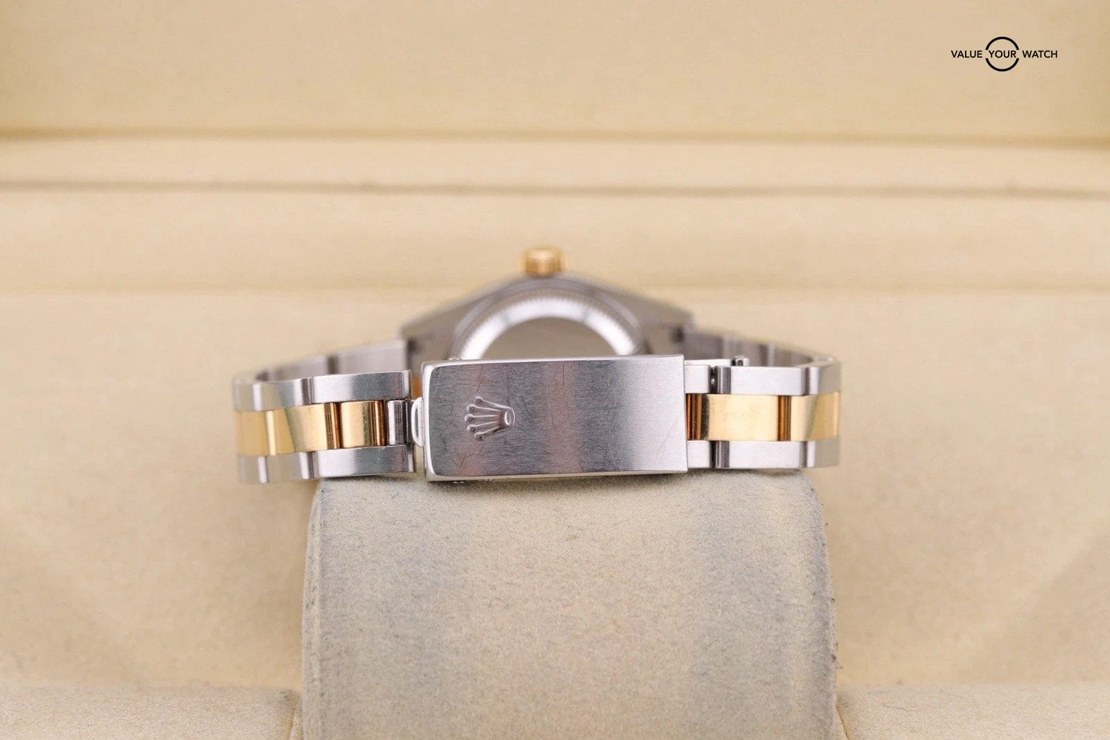 Rolex Lady-Datejust 69173 Gold and Silver Jubilee Bracelet with Gold Bezel - Image 10