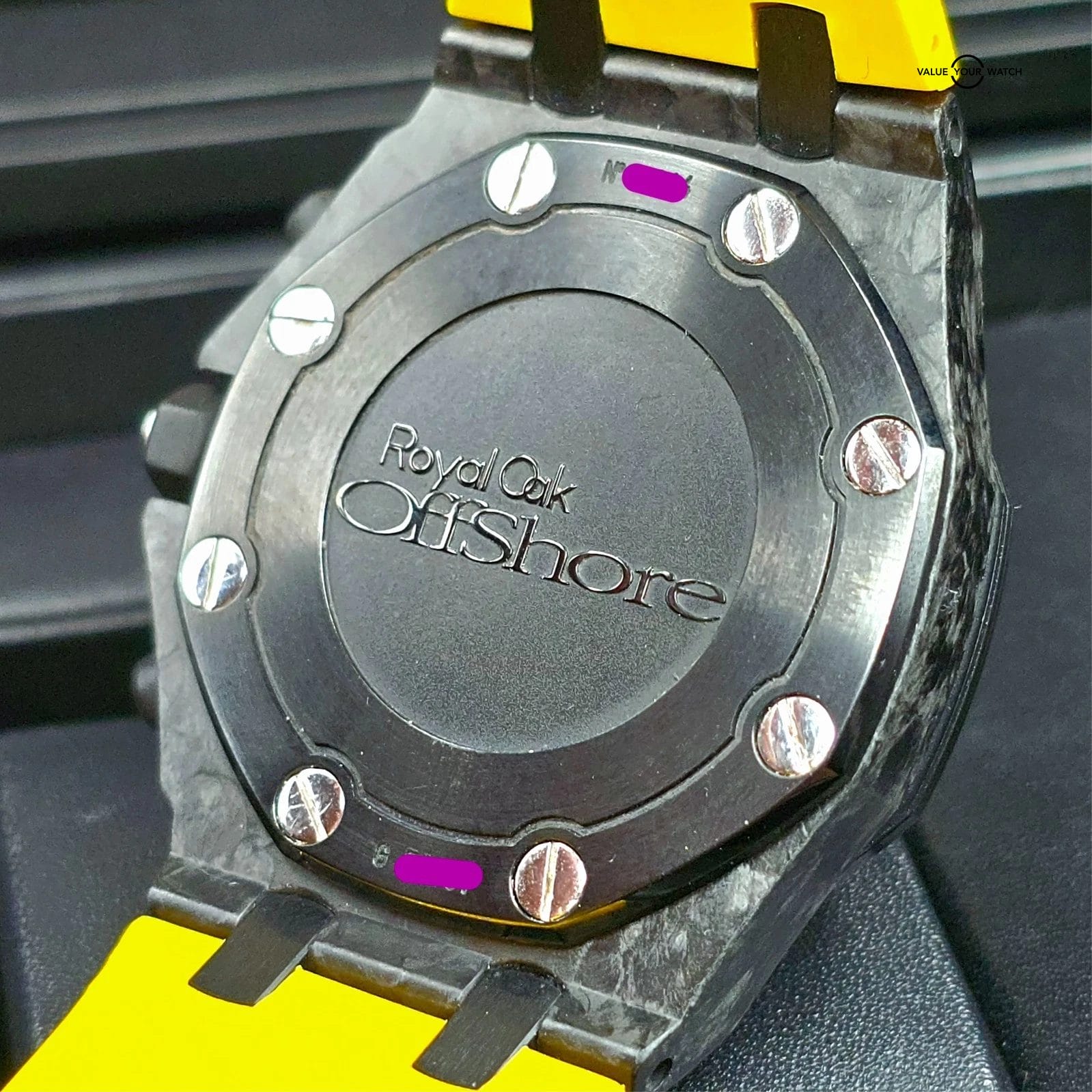 Audemars Piguet Royal Oak Offshore Bumble Bee Forged Carbon Black Yellow Box/pap - Image 3