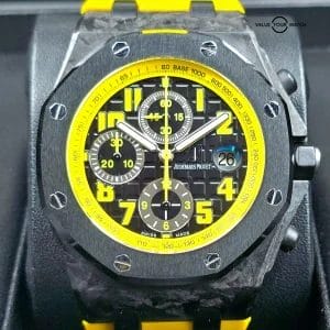 Audemars Piguet Royal Oak Offshore Bumble Bee Forged Carbon Black Yellow Box/pap