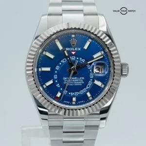 Rolex Sky-Dweller 42mm Blue Dial Stainless Steel 326934 BOXES/PAPERS!