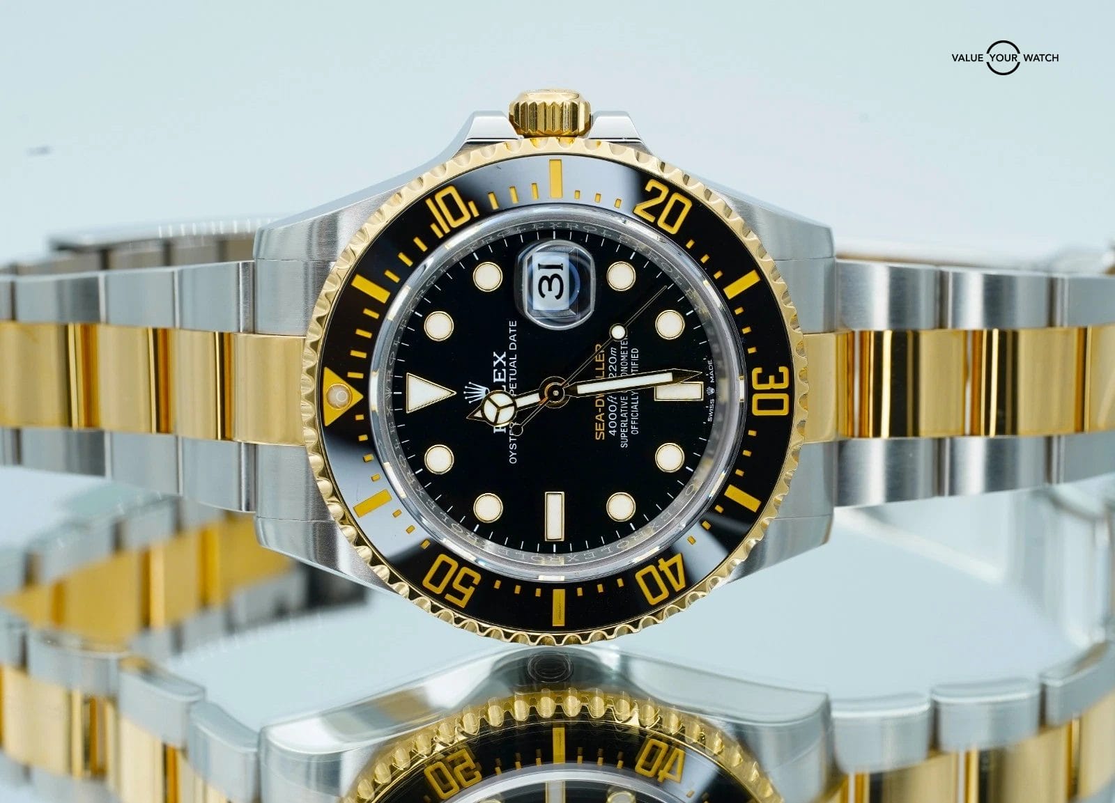 2024 Rolex Sea-Dweller 126603 43mm 18K Two Tone Yellow Gold Black Dial FULL SET! - Image 2