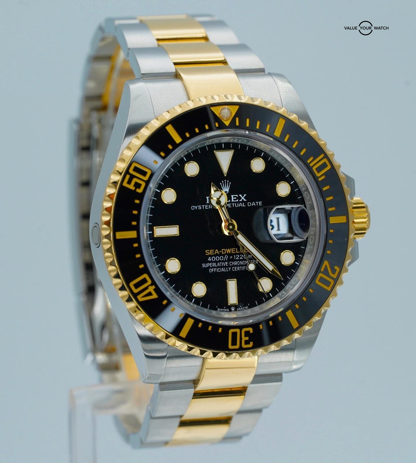 2024 Rolex Sea-Dweller 126603 43mm 18K Two Tone Yellow Gold Black Dial FULL SET! - Image 3