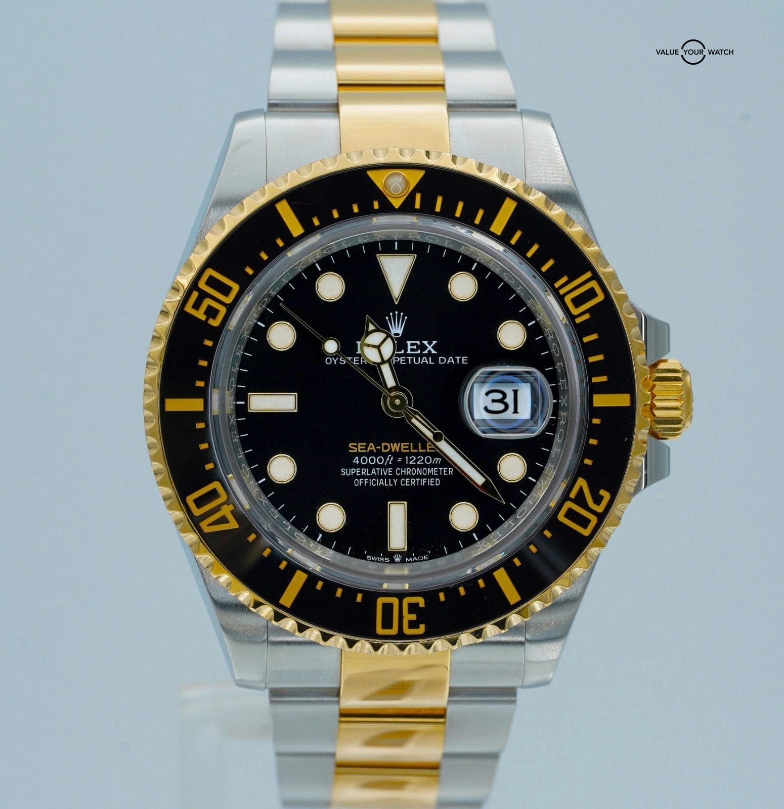 2024 Rolex Sea-Dweller 126603 43mm 18K Two Tone Yellow Gold Black Dial FULL SET!