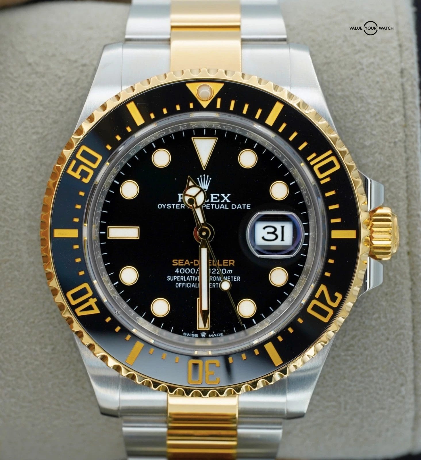 2024 Rolex Sea-Dweller 126603 43mm 18K Two Tone Yellow Gold Black Dial FULL SET! - Image 9