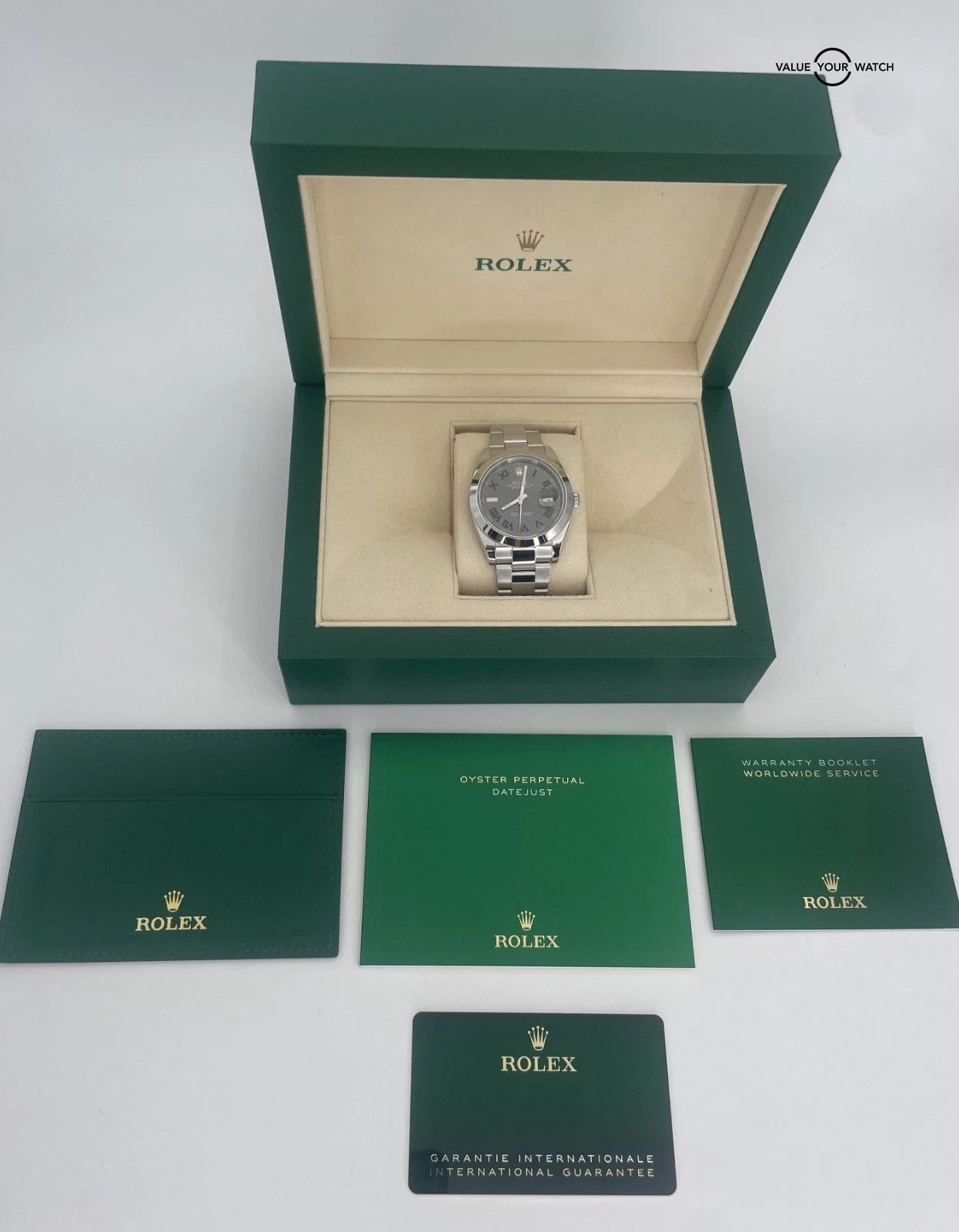 2024 Rolex Datejust 41mm Wimbledon 126300 Stainless Steel BOXES/PAPERS! - Image 3