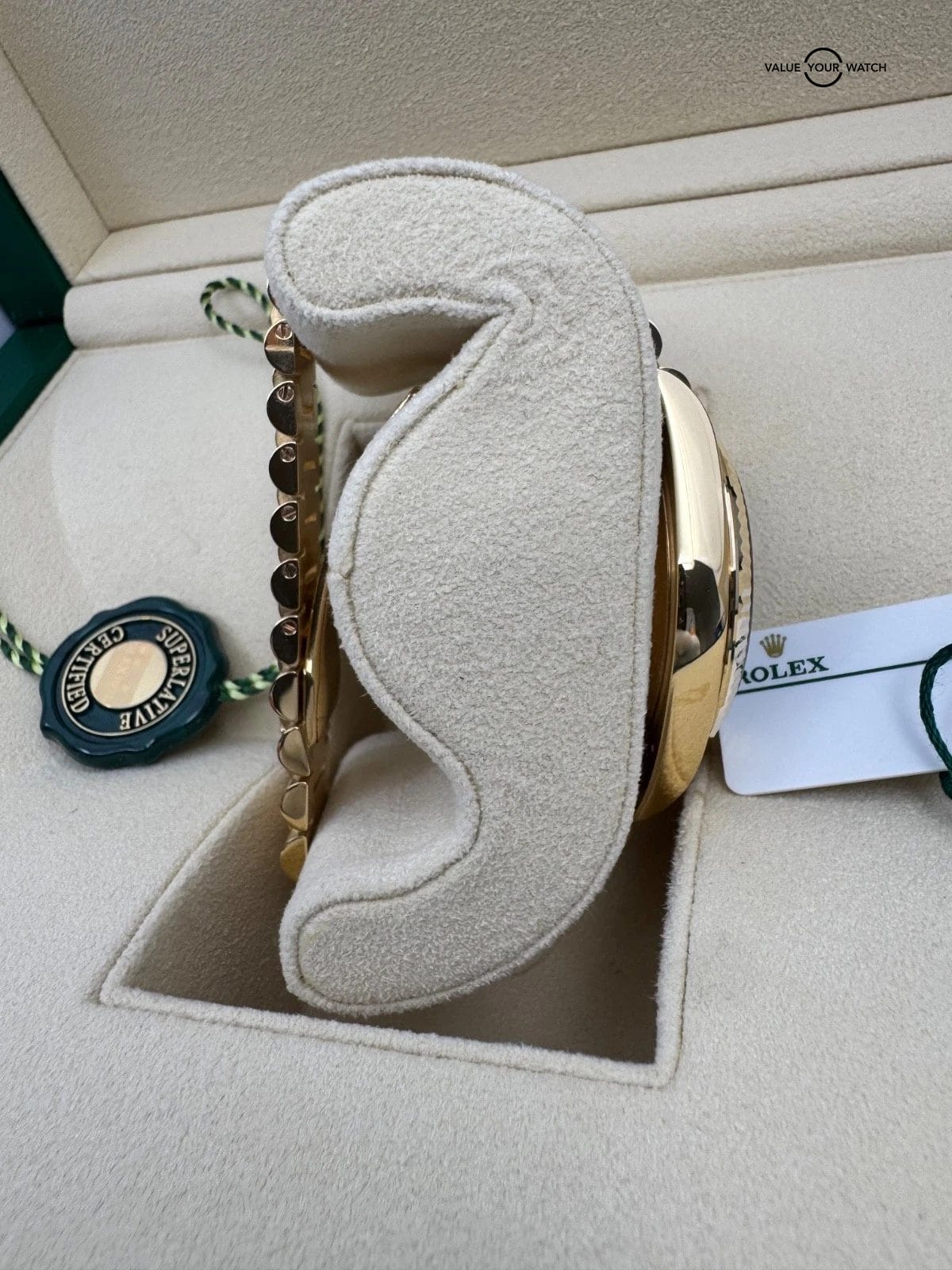 2023 UNWORN WHITE TAG Onyx Diamond Baguette Dial 18k Yellow Gold Day-Date 40 - Image 4