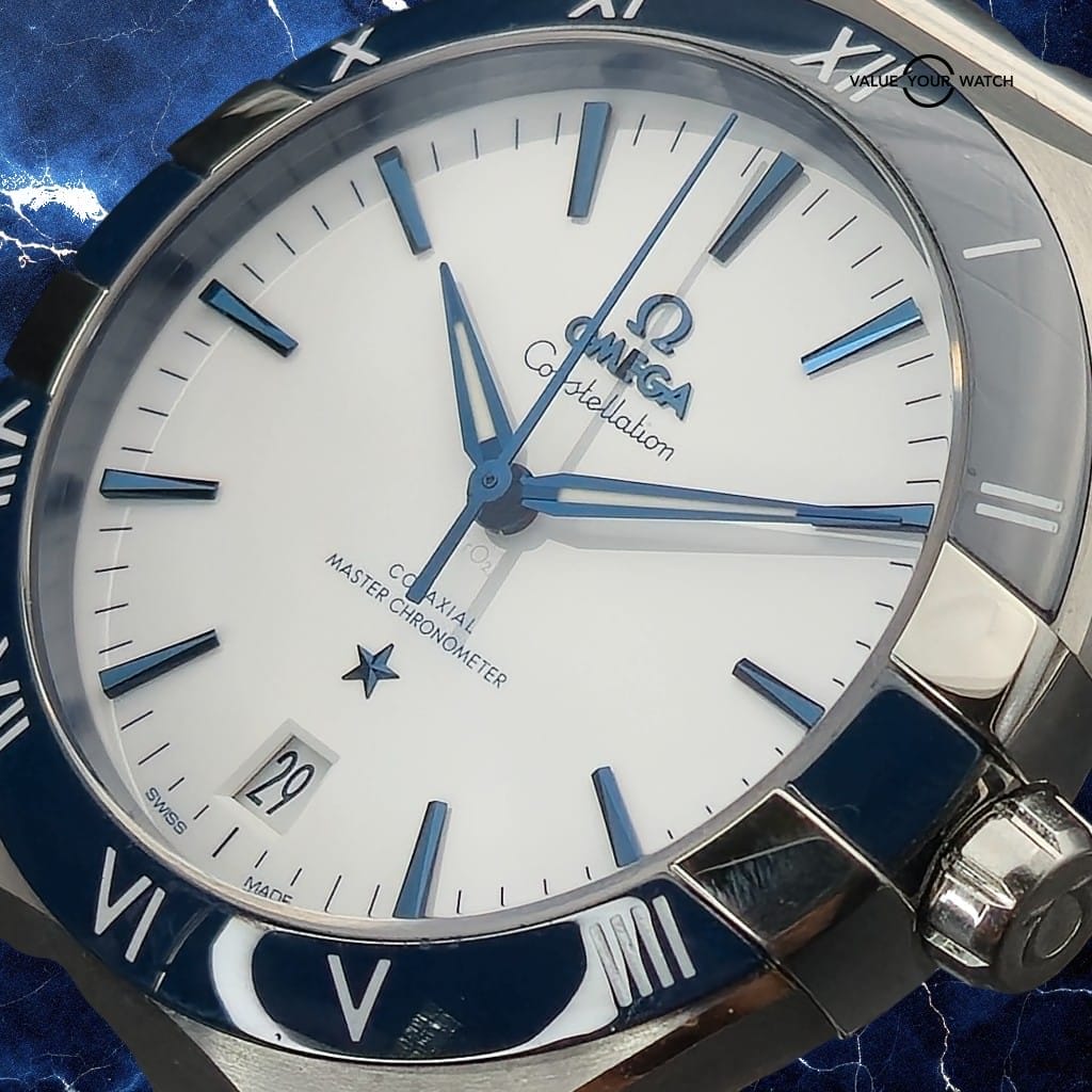 Omega Constellation Chronometer 2024 Chronometer White Dial Blue 131.33.41.21.04.001 - Image 3