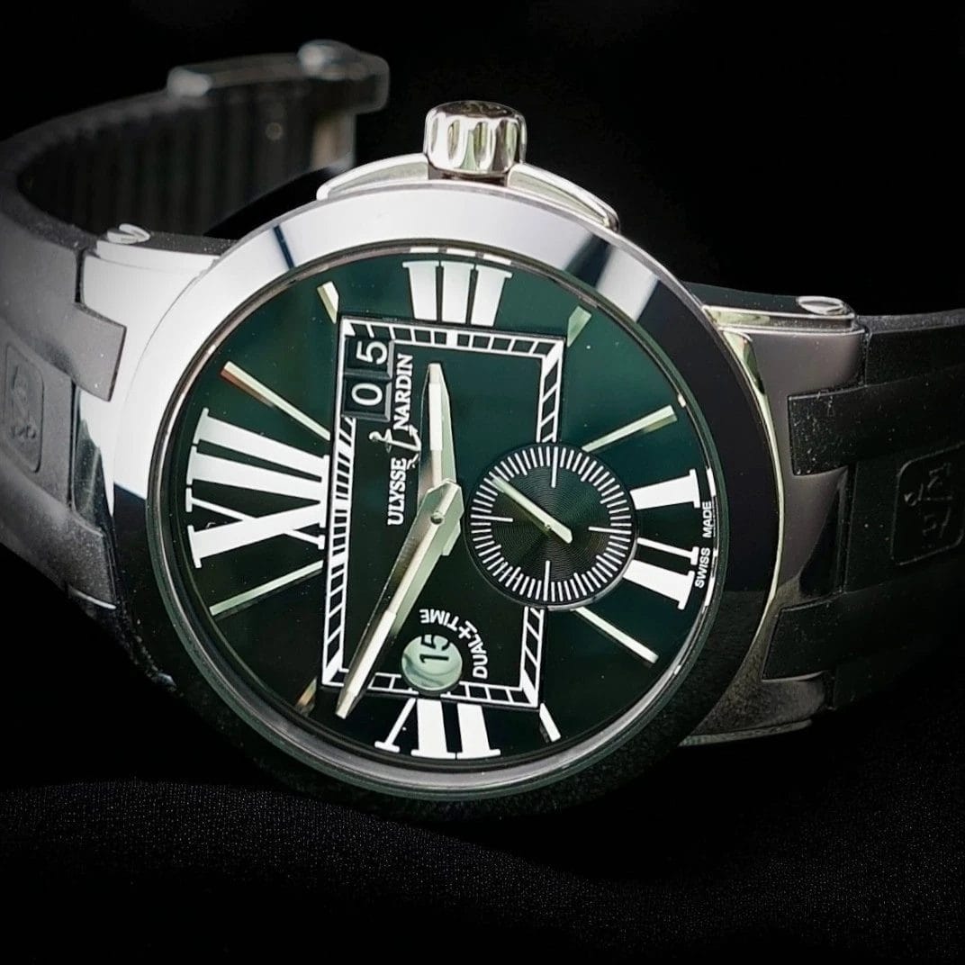 Ulysse Nardin Executive Dual Time 243-00, 43mm, Full Set, Steel & Black Ceramic - Image 2