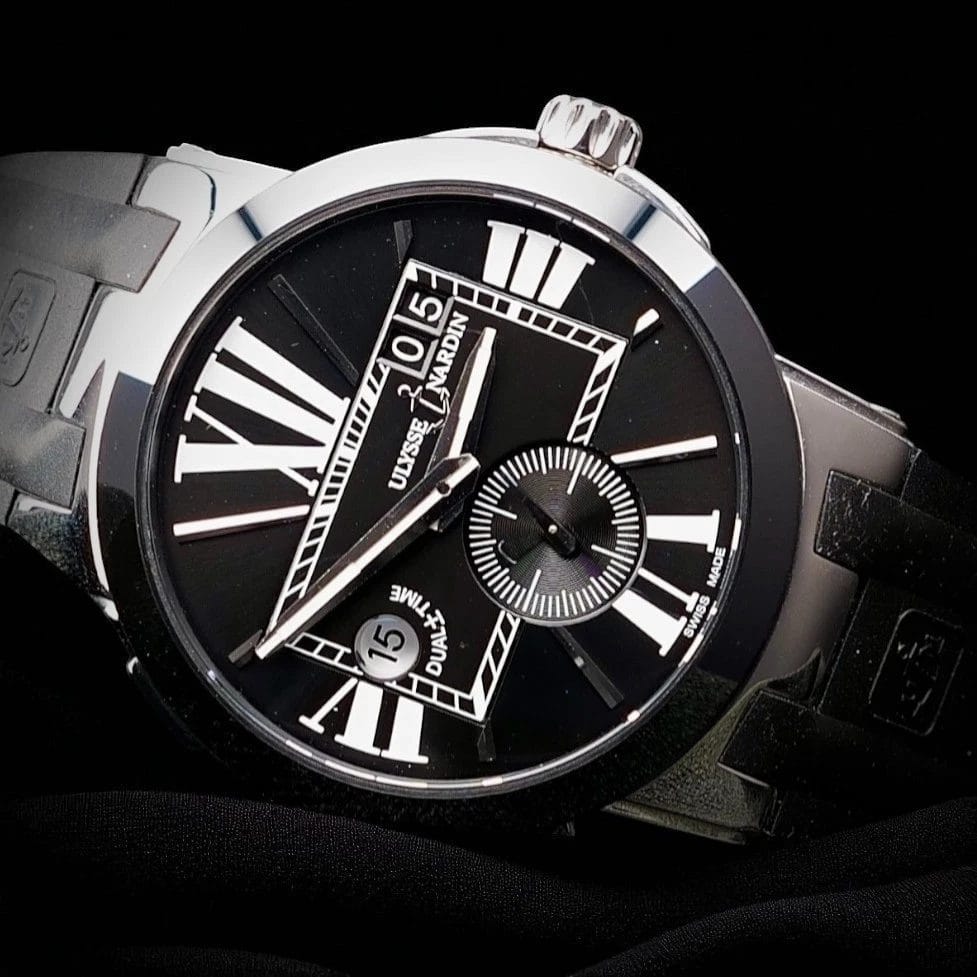 Ulysse Nardin Executive Dual Time 243-00, 43mm, Full Set, Steel & Black Ceramic - Image 6