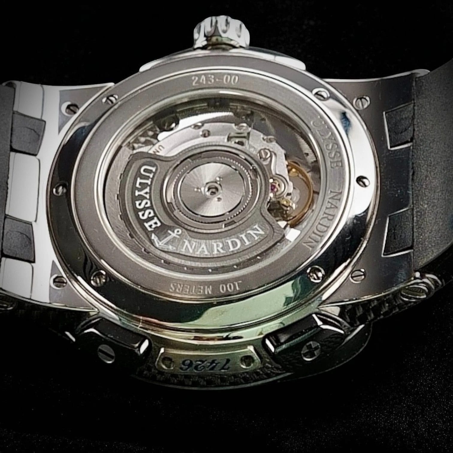 Ulysse Nardin Executive Dual Time 243-00, 43mm, Full Set, Steel & Black Ceramic - Image 9