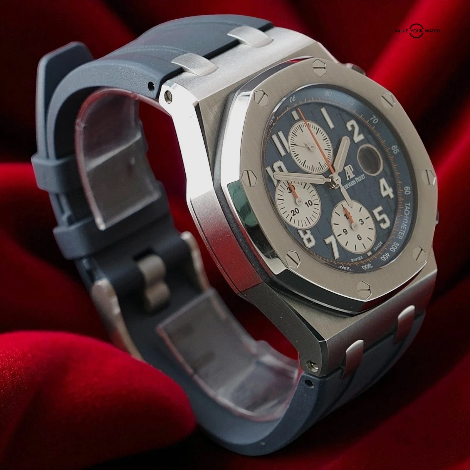 Audemars Piguet Royal Oak Offshore 26470ST Navy Blue Dial 42mm β Box & WFT Kit - Image 6