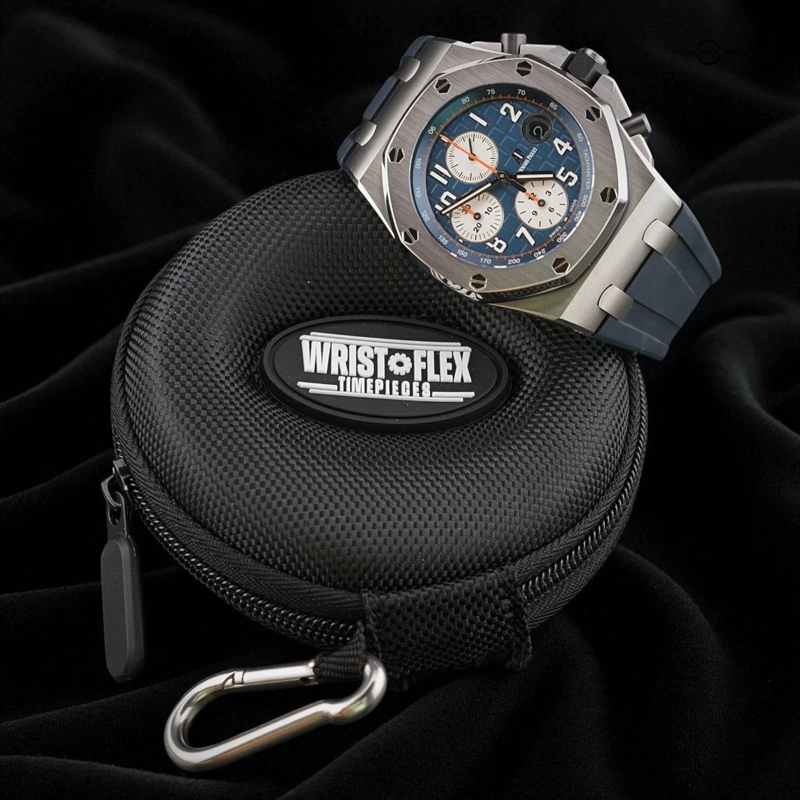 Audemars Piguet Royal Oak Offshore 26470ST Navy Blue Dial 42mm β Box & WFT Kit - Image 7