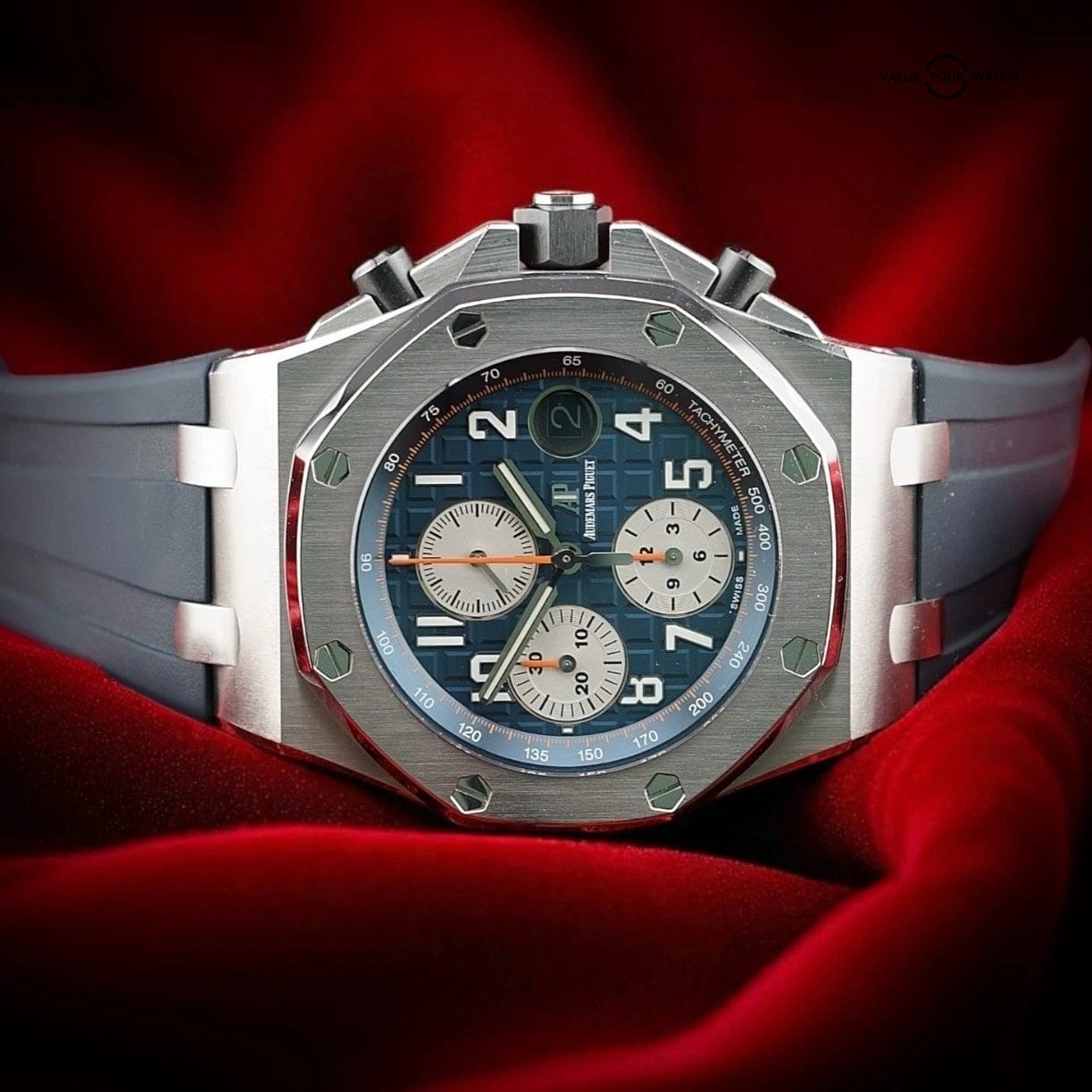 Audemars Piguet Royal Oak Offshore 26470ST Navy Blue Dial 42mm β Box & WFT Kit - Image 8