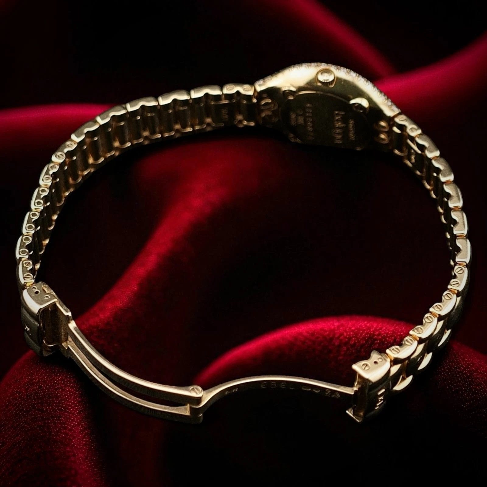 Ebel Beluga 18k Gold 24mm Diamond Watch Bracelet w/ Mother of Pearl Dial 866969 - Image 3