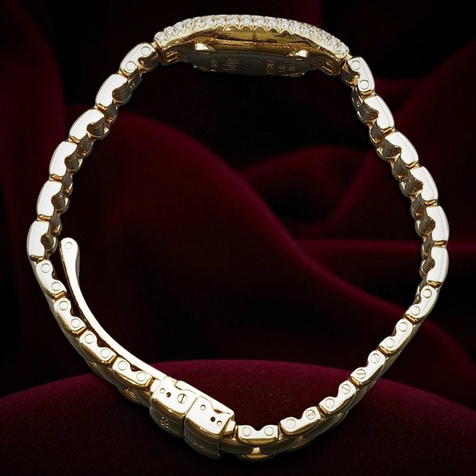 Ebel Beluga 18k Gold 24mm Diamond Watch Bracelet w/ Mother of Pearl Dial 866969 - Image 6