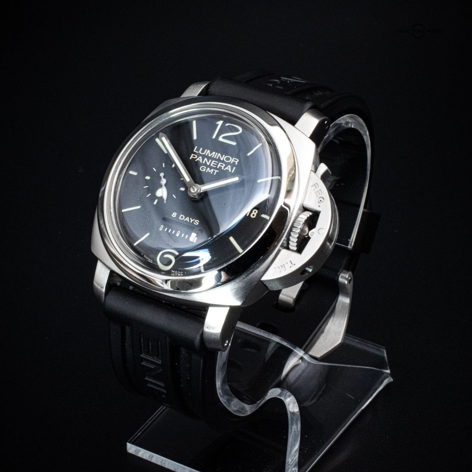 Panerai 44mm Luminor 1950 8 Days GMT Dot Dial, Ref. PAM00233 with Box & Papers - Image 2