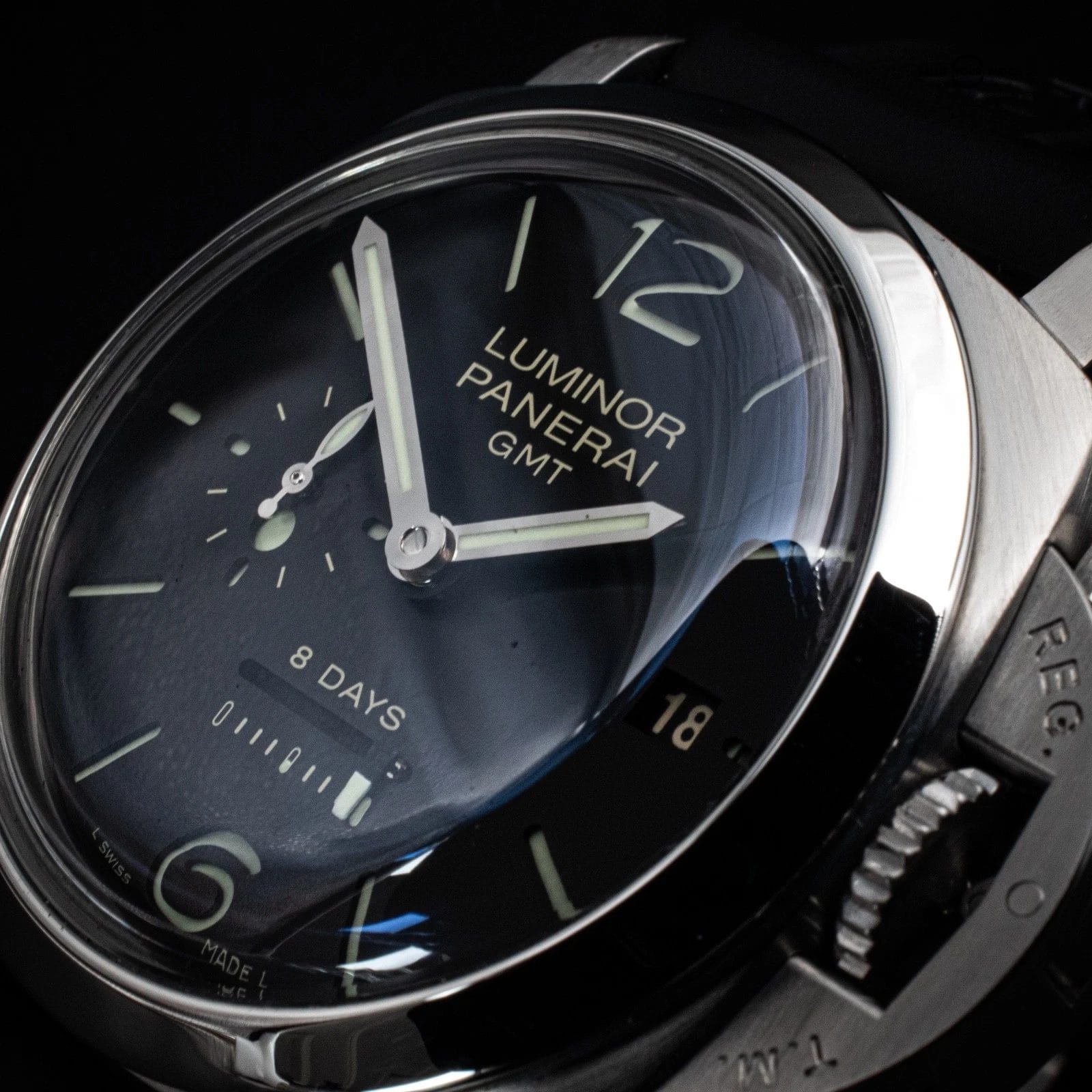 Panerai 44mm Luminor 1950 8 Days GMT Dot Dial, Ref. PAM00233 with Box & Papers - Image 13
