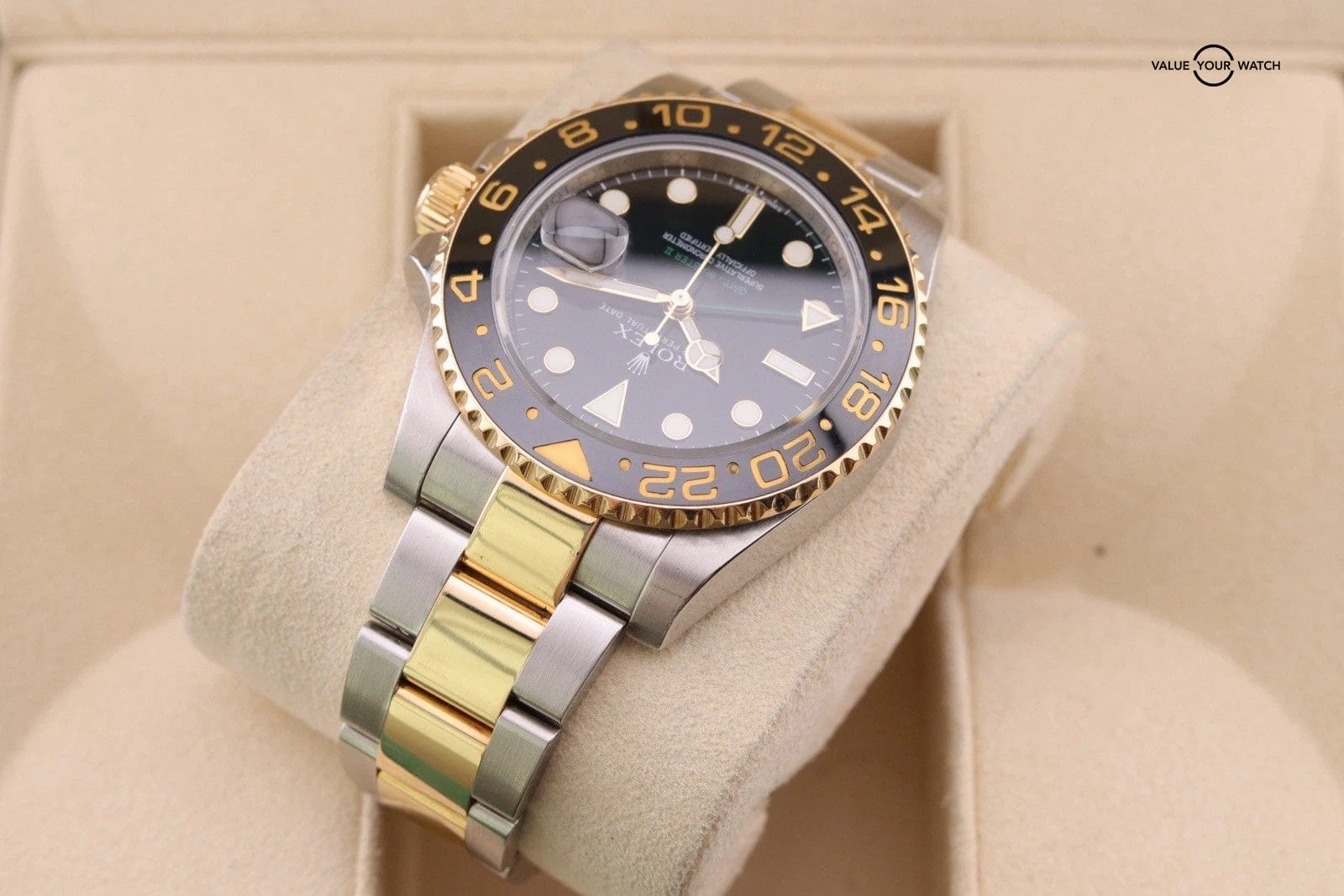 Rolex GMT-Master II 40mm Two-Tone Black Dial 116713LN 2013 Card 18k gold - Image 12