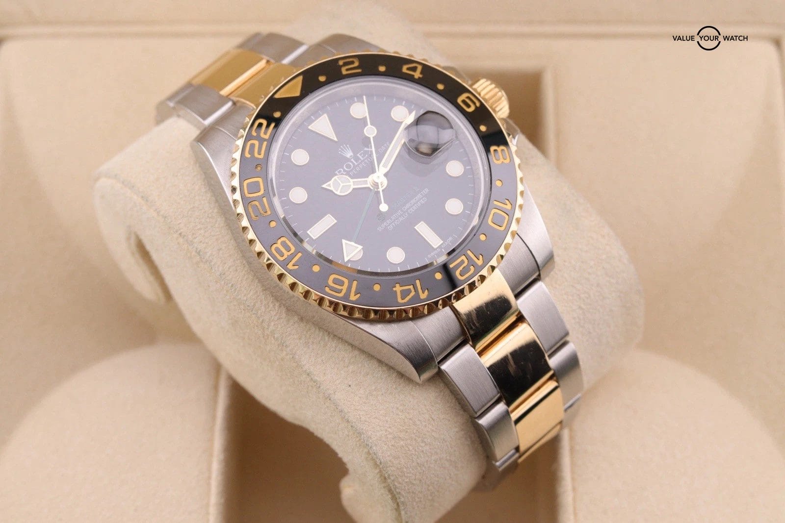 Rolex GMT-Master II 40mm Two-Tone Black Dial 116713LN 2013 Card 18k gold - Image 13