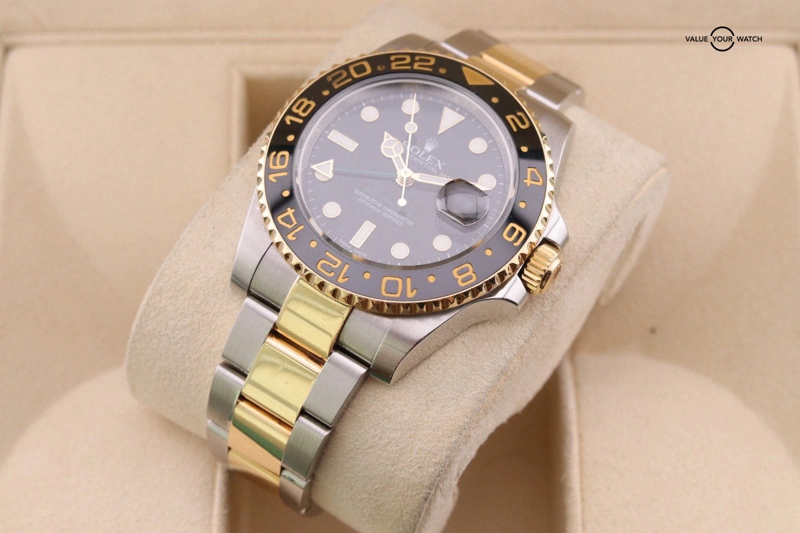 Rolex GMT-Master II 40mm Two-Tone Black Dial 116713LN 2013 Card 18k gold - Image 14