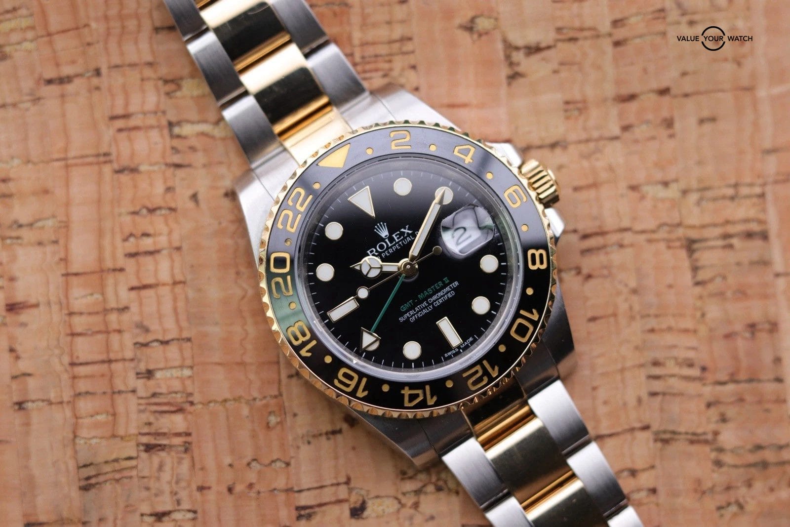 Rolex GMT-Master II 40mm Two-Tone Black Dial 116713LN 2013 Card 18k gold - Image 15