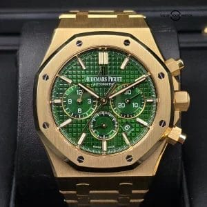 Audemars Piguet Royal Oak Chronograph, 1 of 125 Green dial in 18k Yellow Gold