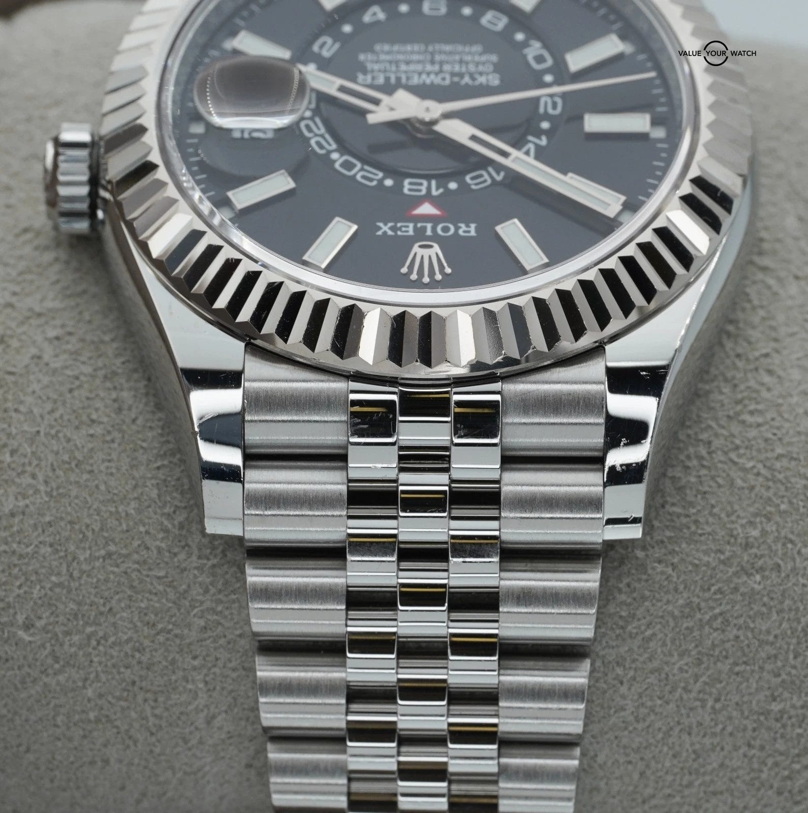 2022 Rolex Sky-Dweller Black Dial Jubilee Stainless Steel 326934 BOXES/PAPERS! - Image 11