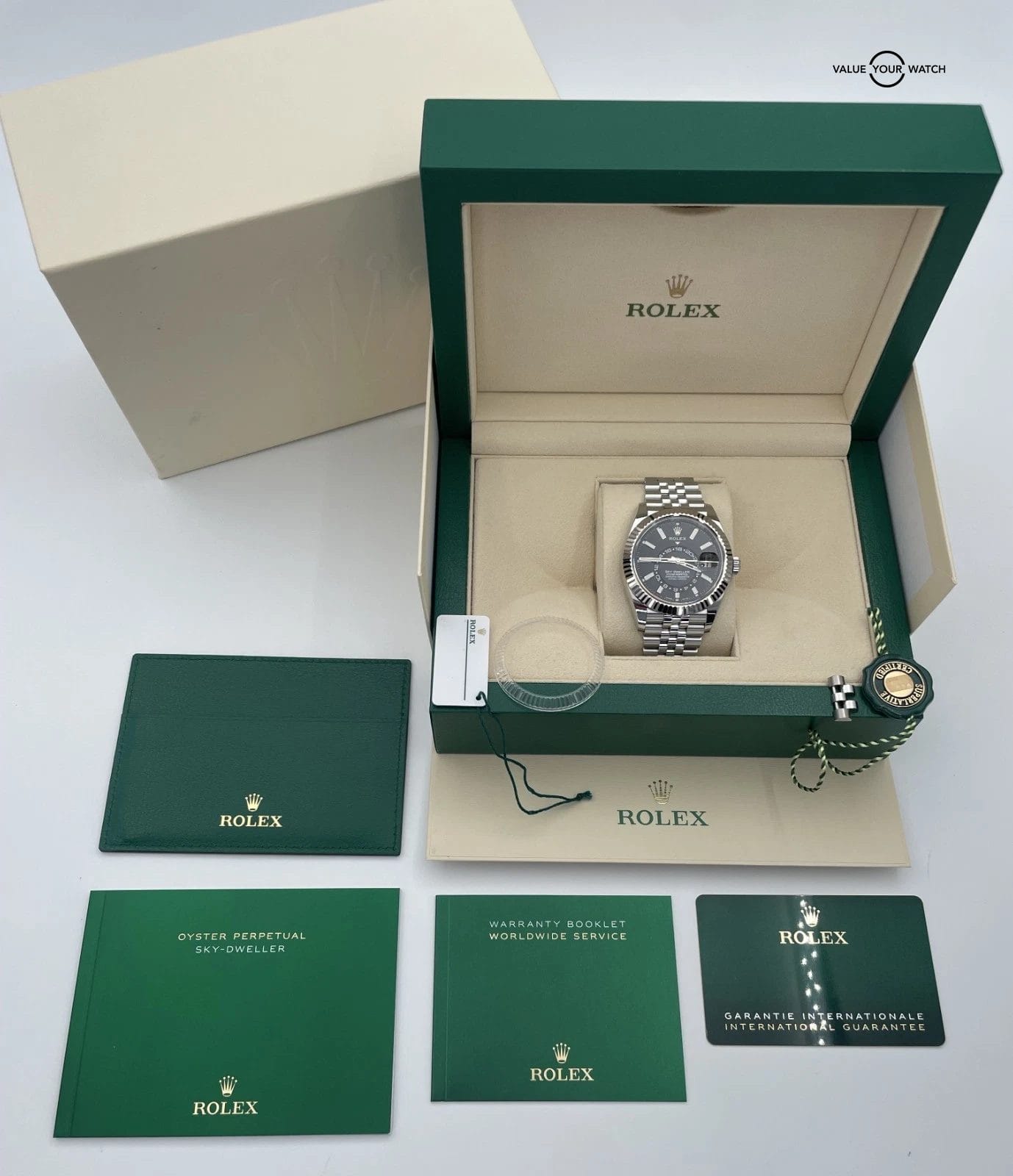2022 Rolex Sky-Dweller Black Dial Jubilee Stainless Steel 326934 BOXES/PAPERS! - Image 19