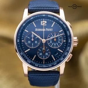 Audemars Piguet Code 11.59 Chronograph 41mm Rose Gold AP Blue – 26393OR – 2023