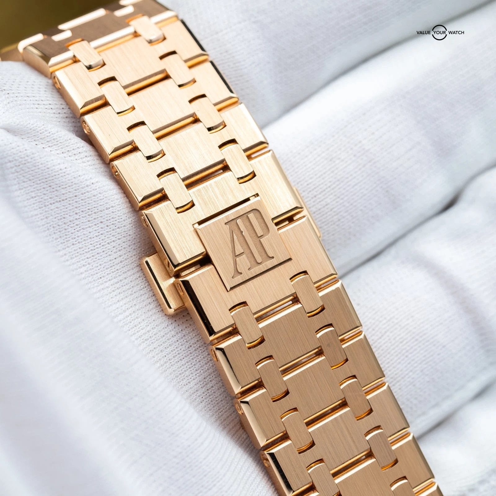 Audemars Piguet Royal Oak Chronograph 41mm Rose Gold Blue Dial 26331OR Full Set - Image 17